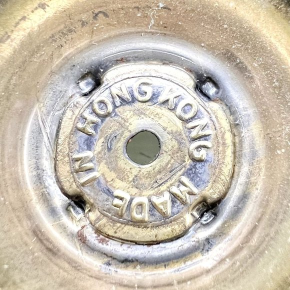 Set of 2 Mini Vintage Oil Lamps 8.5 x 3 9 x 3 Brass and White Milk Glass - Picture 6 of 11